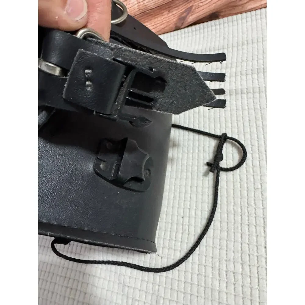 Willie and Max Black Saddlebag motorcycle with clips